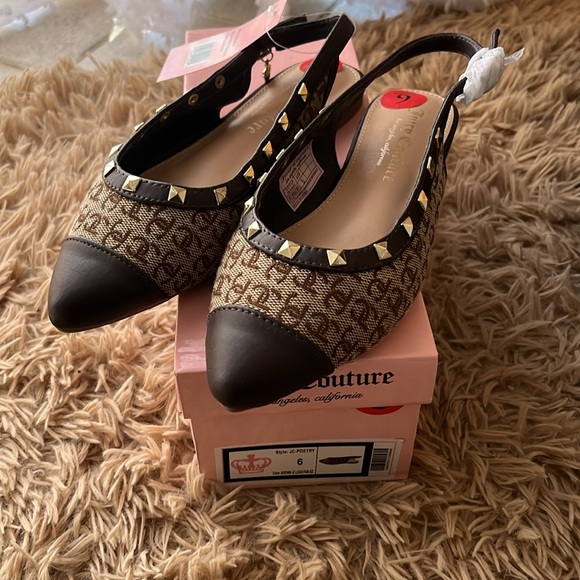 Juicy Couture J.C Poetry Ballet Slingback Pointy Toe Flats - Picture 6 of 6